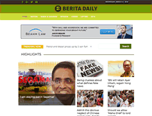 Tablet Screenshot of beritadaily.com